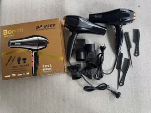 Bopai BP-8300 Hair Dryer 5000W With 4 Attachments and Combs