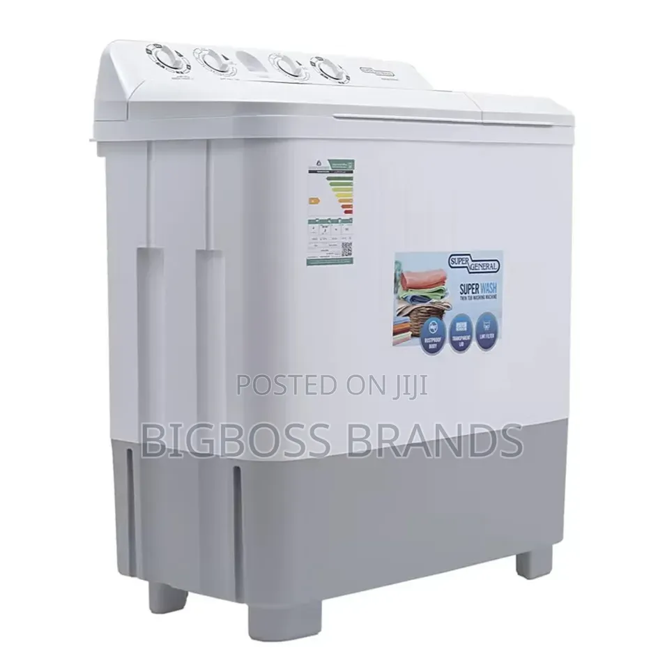 Super General Twin-Tub Semi-Automatic Washing Machine 8kg