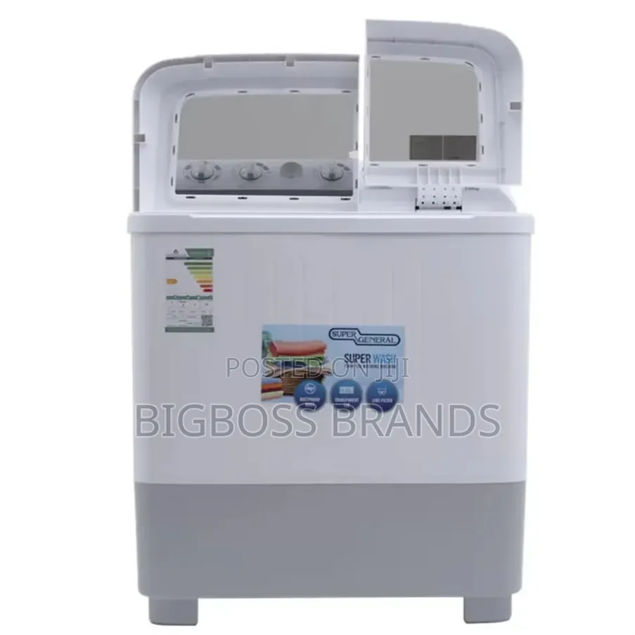 Super General Twin-Tub Semi-Automatic Washing Machine 8kg