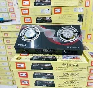 Inbox Deluxe Gas Stove (2-Burner Glass-Top Gas Cooker)