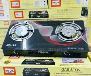Inbox Deluxe Gas Stove (2-Burner Glass-Top Gas Cooker)