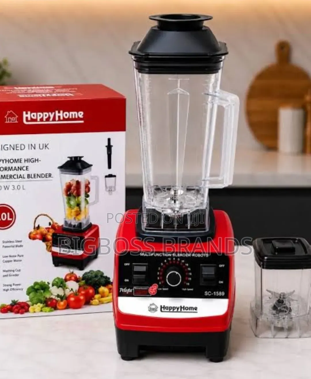 Happy Home 3 Liters High-Performance Commercial Blender