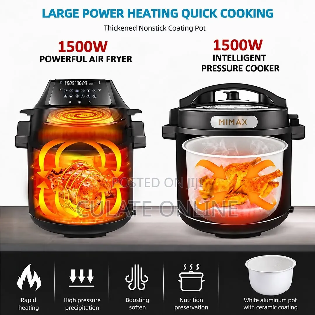 7ltrs Mimax Airfryer Pressure Cooker