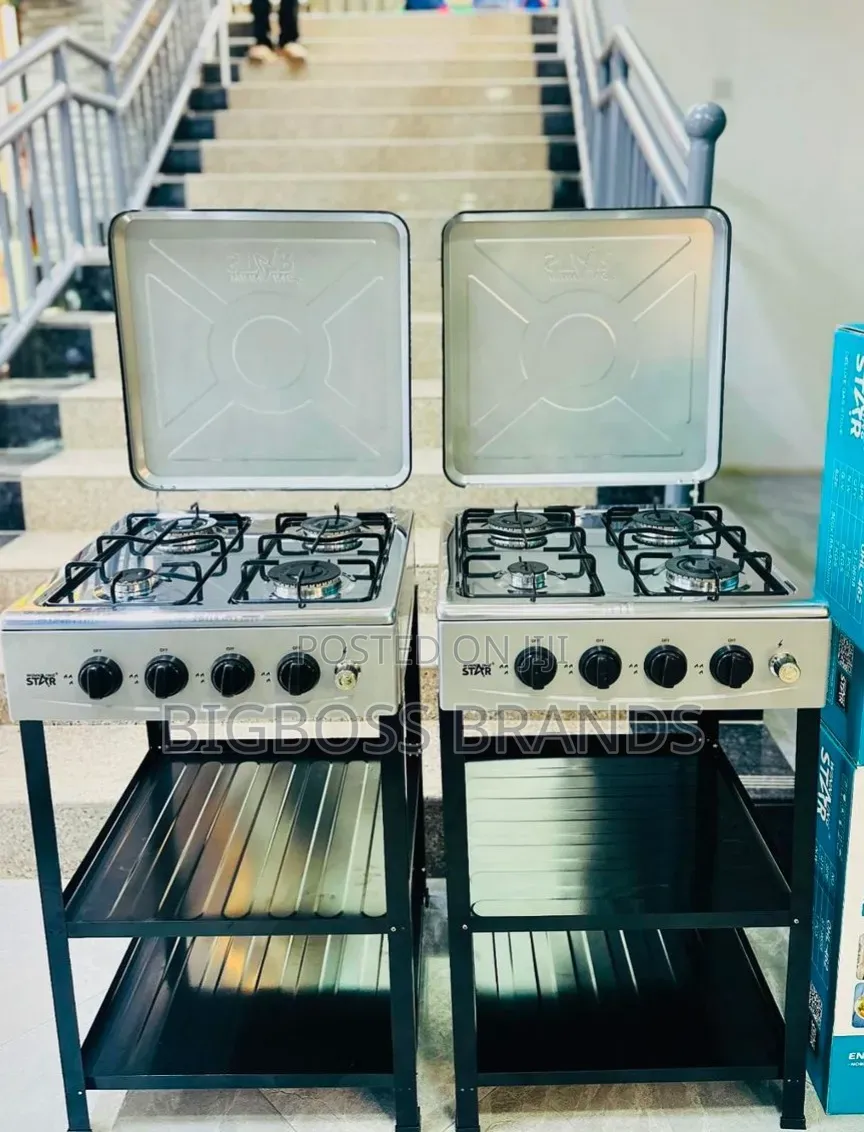 WINNING STAR 4-Burner Deluxe Gas Stove With a Metal Stand