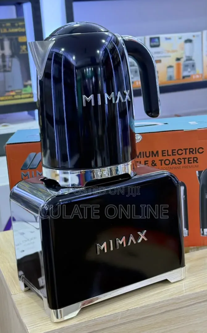 2ltrs Mimax Electric Kettle Yenye Toaster Set