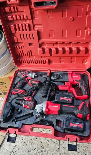 Edon Cordless Set Drill, Grinder, Impact Wrench and Rotel Hammer