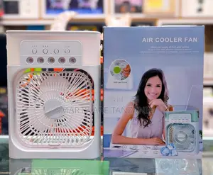 Air Cooler Fan With 3-Speed Turbine, 120ml Water Tank, 7-Color LED