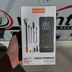 GULONY CZK-DC09 Portable Air Pump With 4500mAh Battery, LCD Display