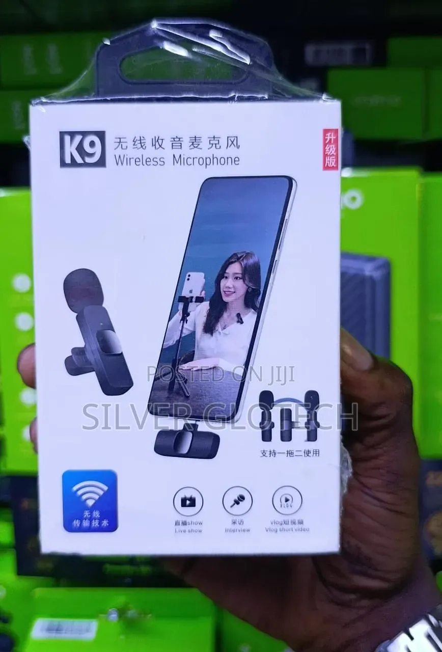 K9 Wireless Double Microphone Very Quality Sound
