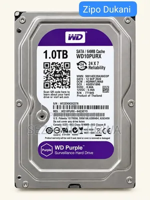 WD Purple 1.0TB Surveillance Hard Drive (WD10PURX)