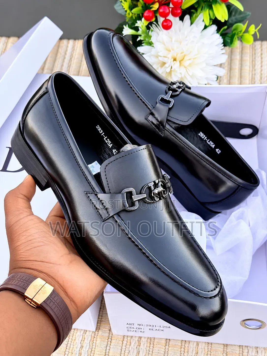 Men's Leather Shoes in Dior Made in Italy Design