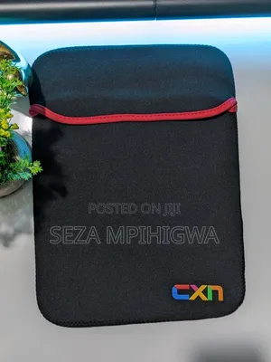 CXN Reversible Neoprene Laptop Sleeve / Pouch (Black & Red Accent)