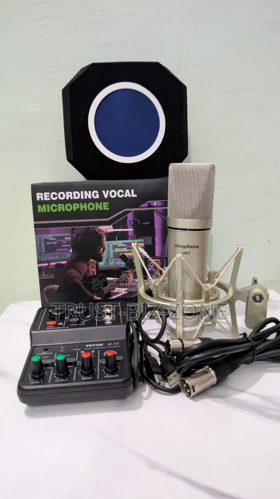 Microphone,Sound Card and Vocal Booth