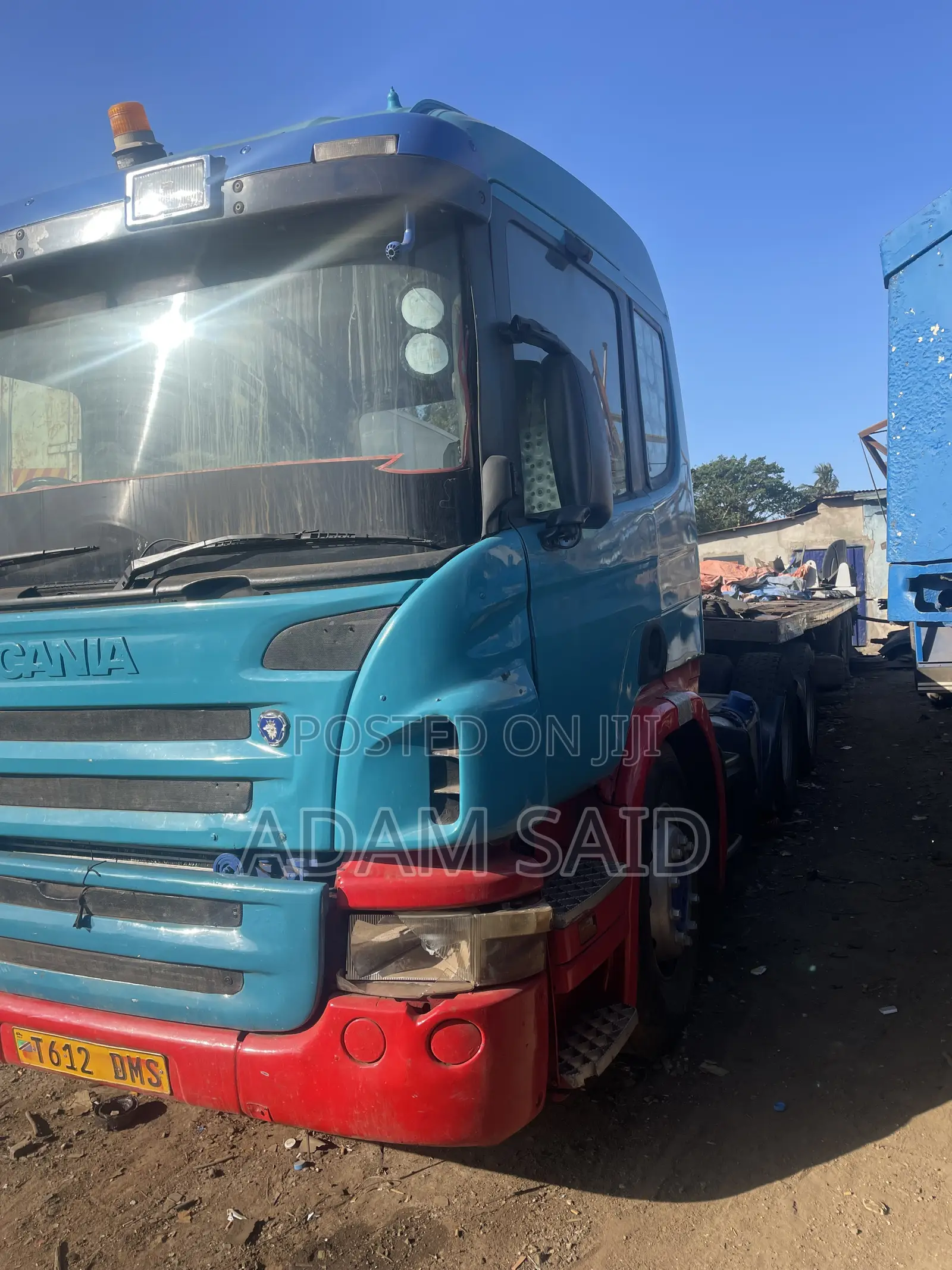 Scania Truck P380 Na Trailer Flatbed Vinauzwa