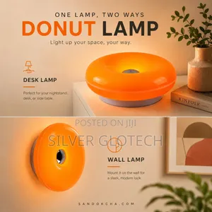 Donut Lamp ,Rechargeable and Mutlicolour With Remote Control