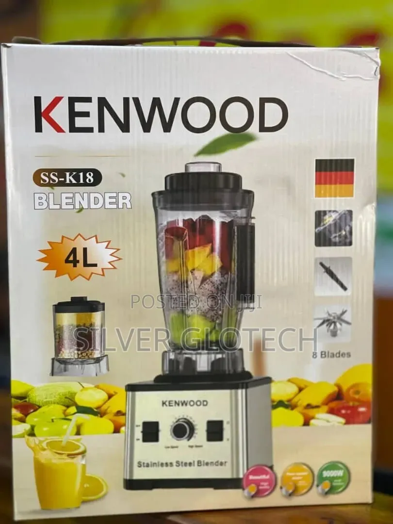 Kenwood Blender 4 Litres Stainless Steel ( Haivunjiki Kirahisi)