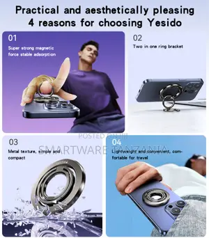 Yesido Magnet Holder N52 Strong Magnet for iPhone 12-16 Devices