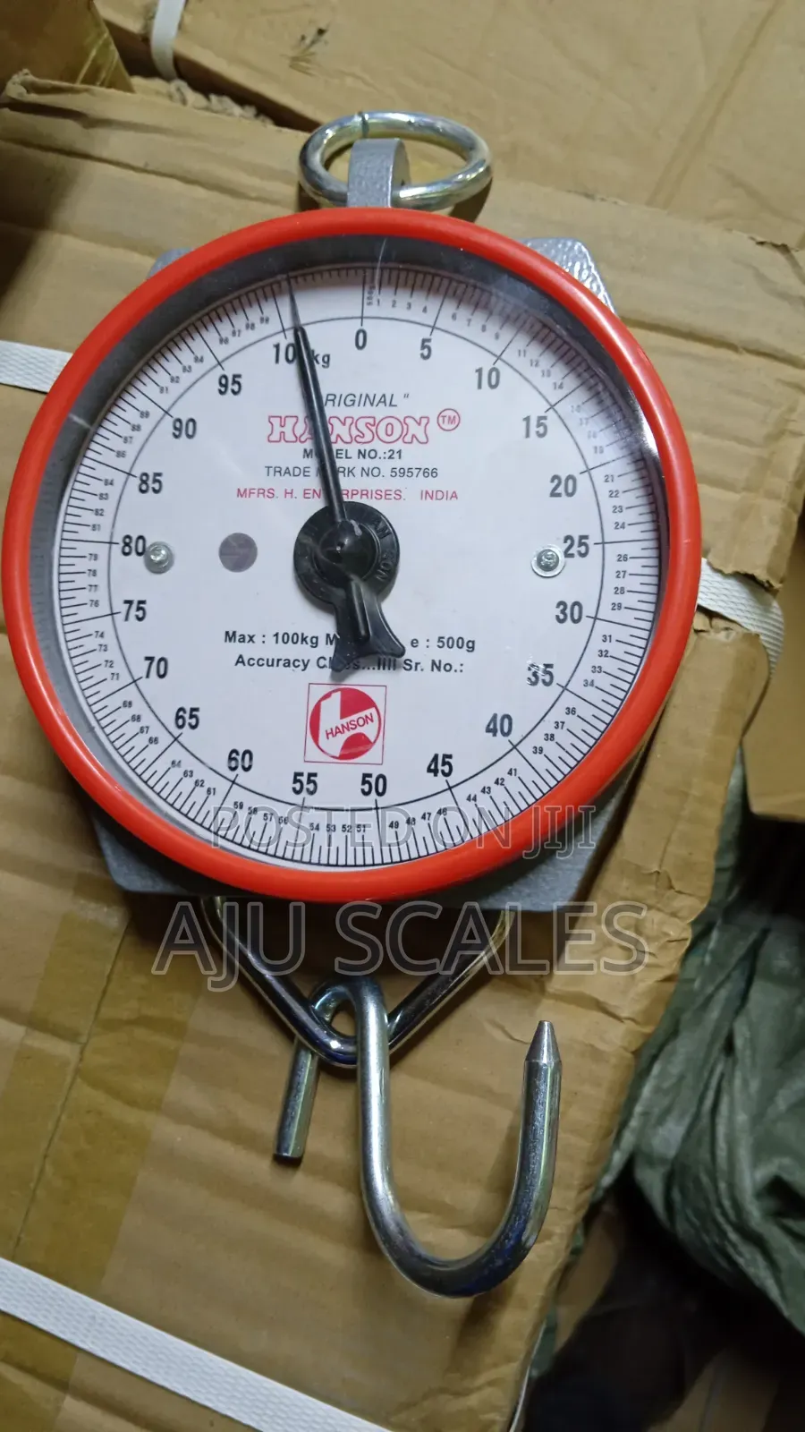 HANSON Hanging Scale 100kg(mzani Wa HANSON Wa Kuning'iniza 100kg)