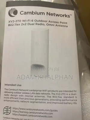 Cambium Xv2 to Access Point