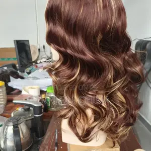 European & American Style Brown Short Curly Big Wave for Women's