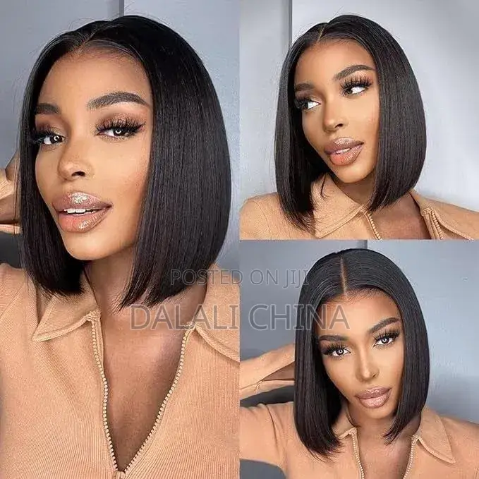 African Style Straight Short Hair Wig
