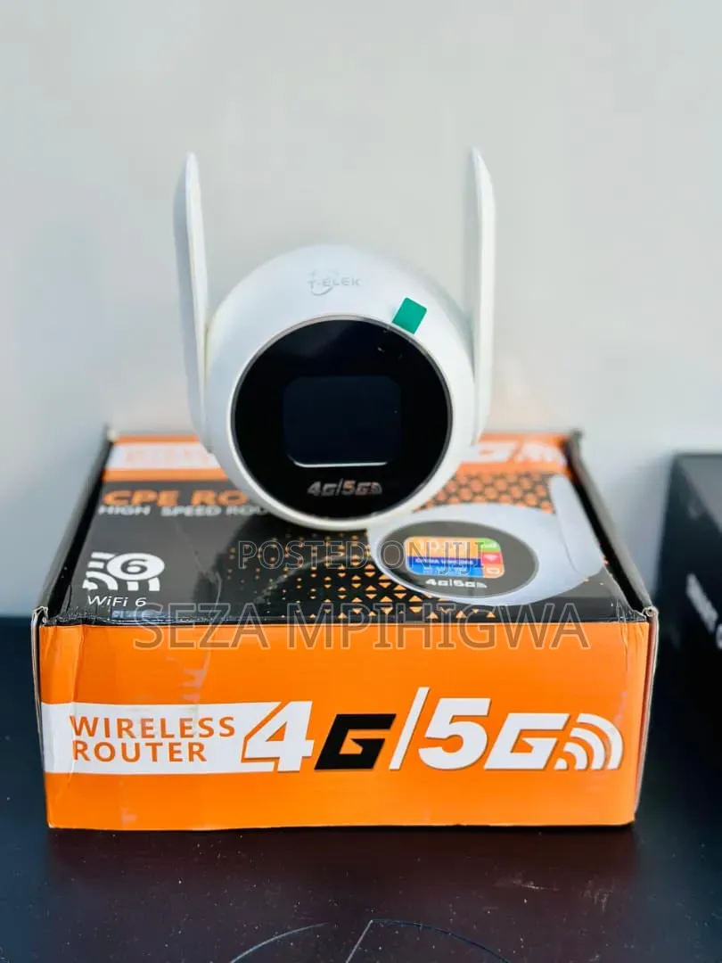 T-Elek 4g/5g WiFi 6 CPE High-Speed Wireless Router (Yenye Screen