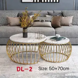 Ern 2-in-1 Round Coffee Tables – Black