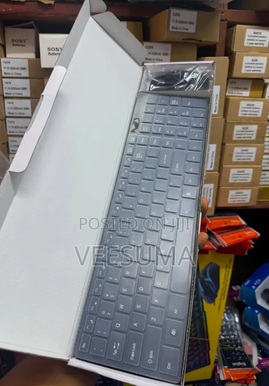 K-06 Full-Size Wireless Keyboard and Mouse Combo – Sleek White Design
