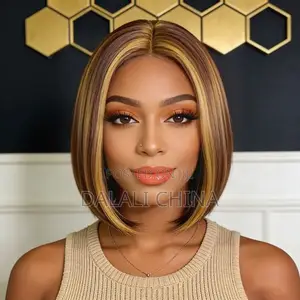 Ombre Short Straight Hair Wig