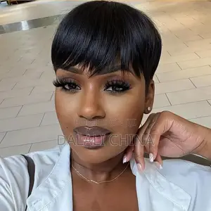 Short Pixie Cut Layered Wig With Bangs