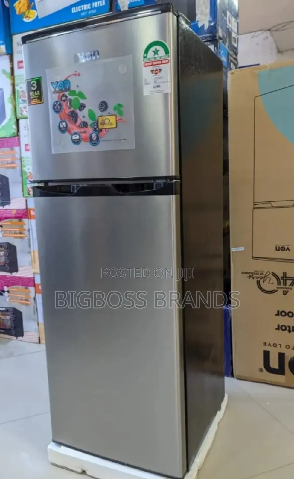 Von Refrigerator Double Door 138 Liters