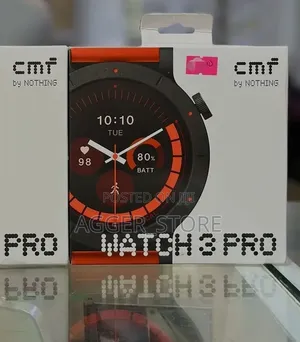 CMF by Nothing Watch 3 Pro Smartwatch(orange and Silver)