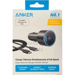 Car Charger by Anker 167.5w
