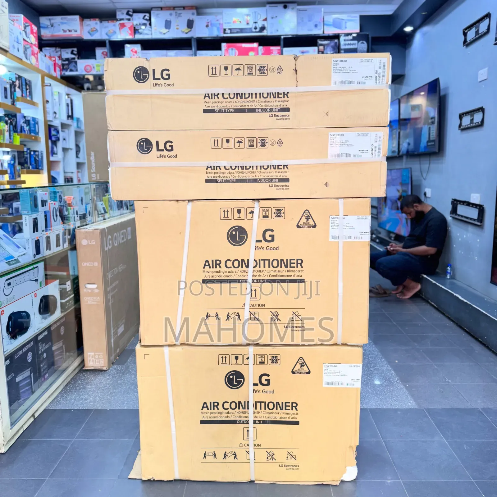 LG AIR CONDITIONER INVERTER 18BTU Export Only OutDoor Unit & Indoor