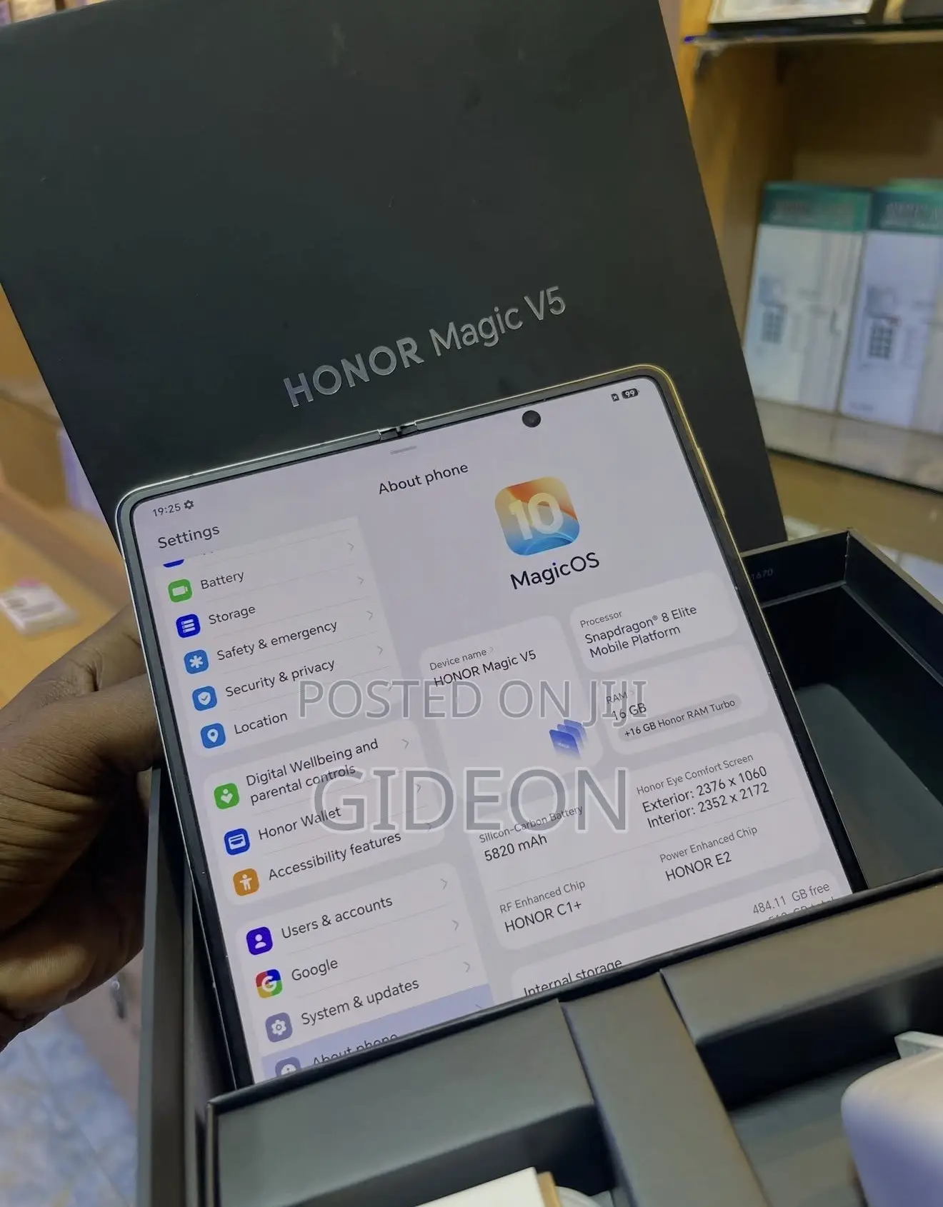 New Honor Magic V5 512 GB Black