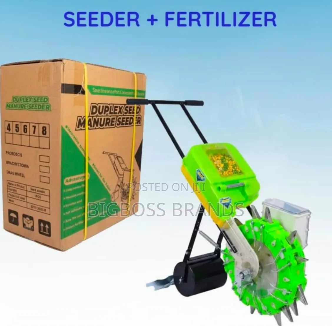 Double Planter Seeder and Fetilizer