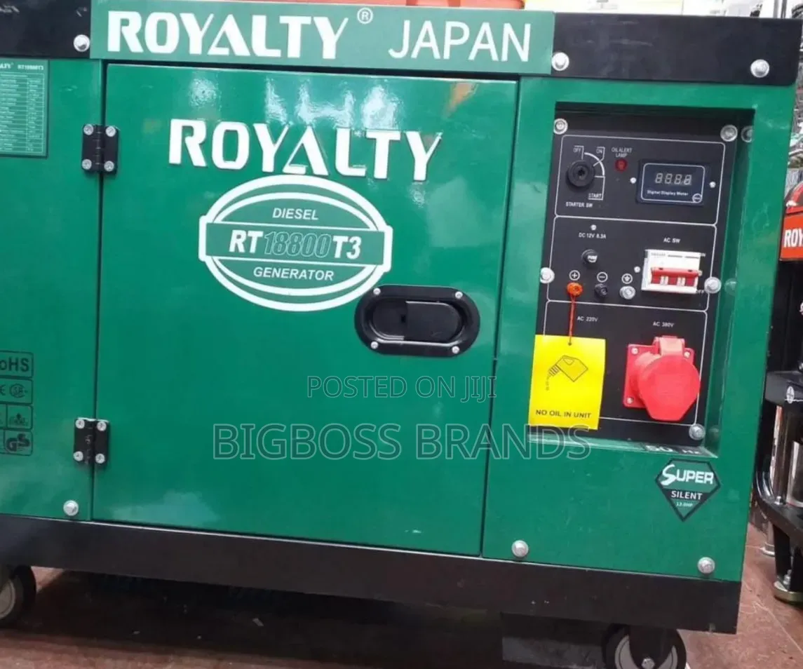 Royality Japan 
Diesel Generator 
RT18800 T3 3phase