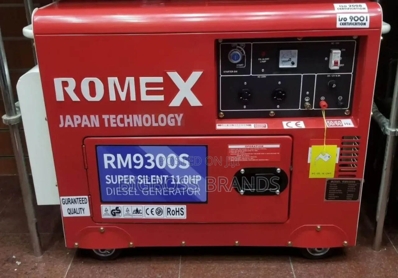 Romex Rm9300s Single Phase Diesel Generator
Kv 6.5 Maximum Kv 7