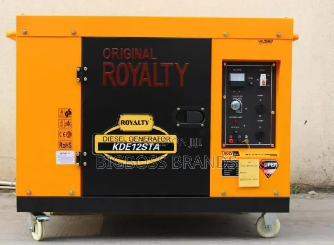 Royalty Single Phase Diesel Generator Cooled Fan KD12STA 
10 to 11kv