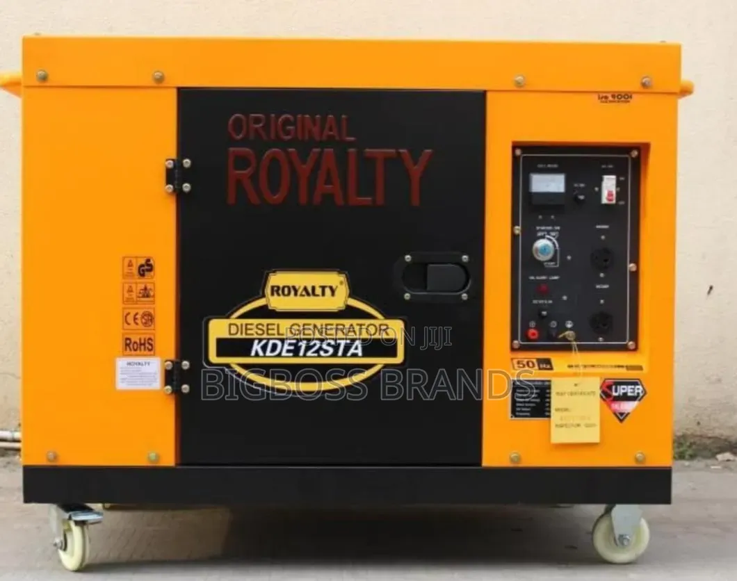 Royalty Single Phase Diesel Generator Cooled Fan KD12STA 
10 to 11kv