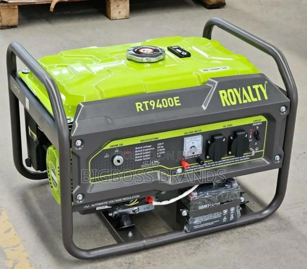 Royality Generator RT9400
Kv 3.9 Maxmum Kv 4.1
Kick and Key Start
