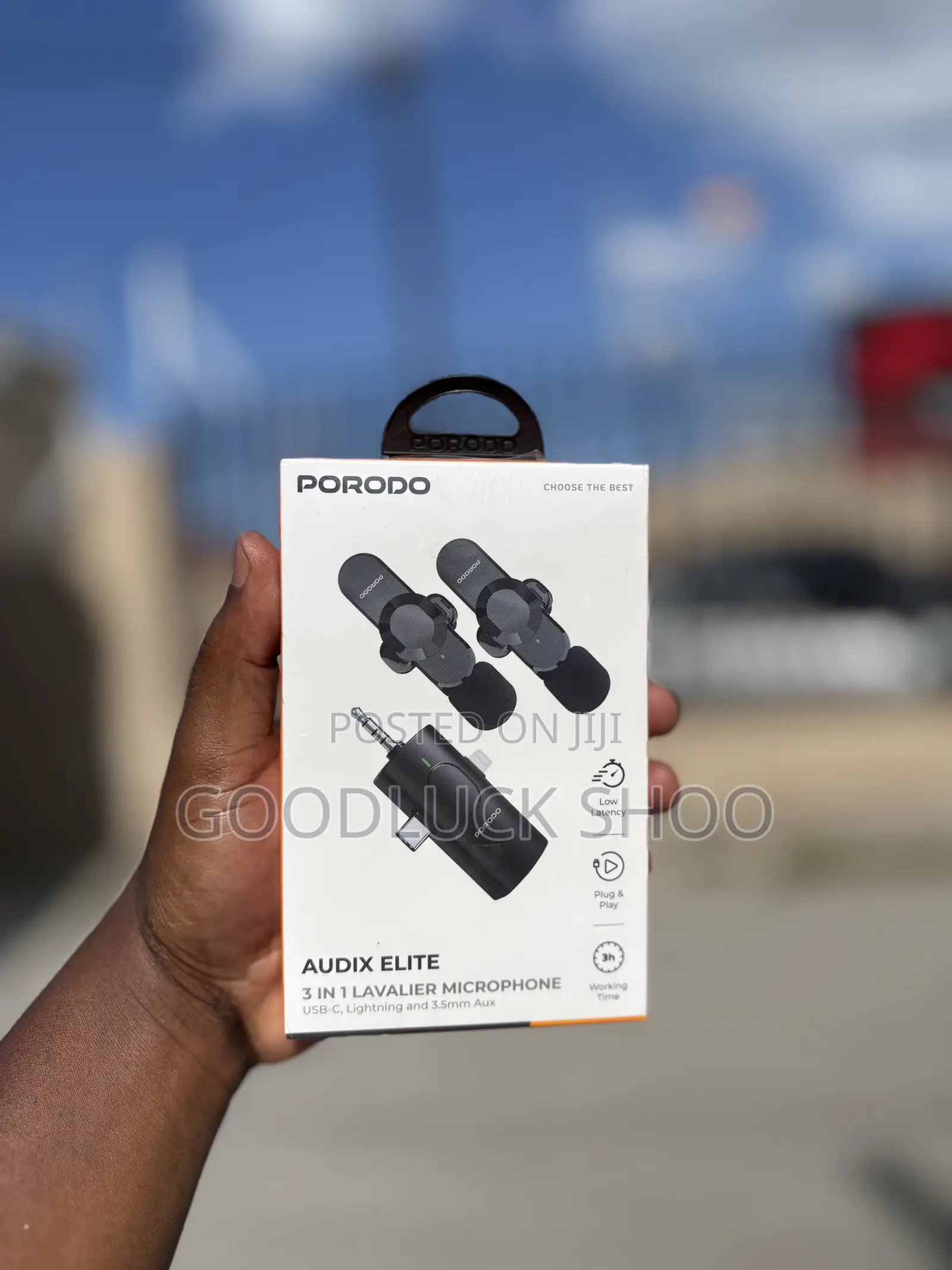 Porodo Audix Elite 3-in-1 Lavalier Microphone