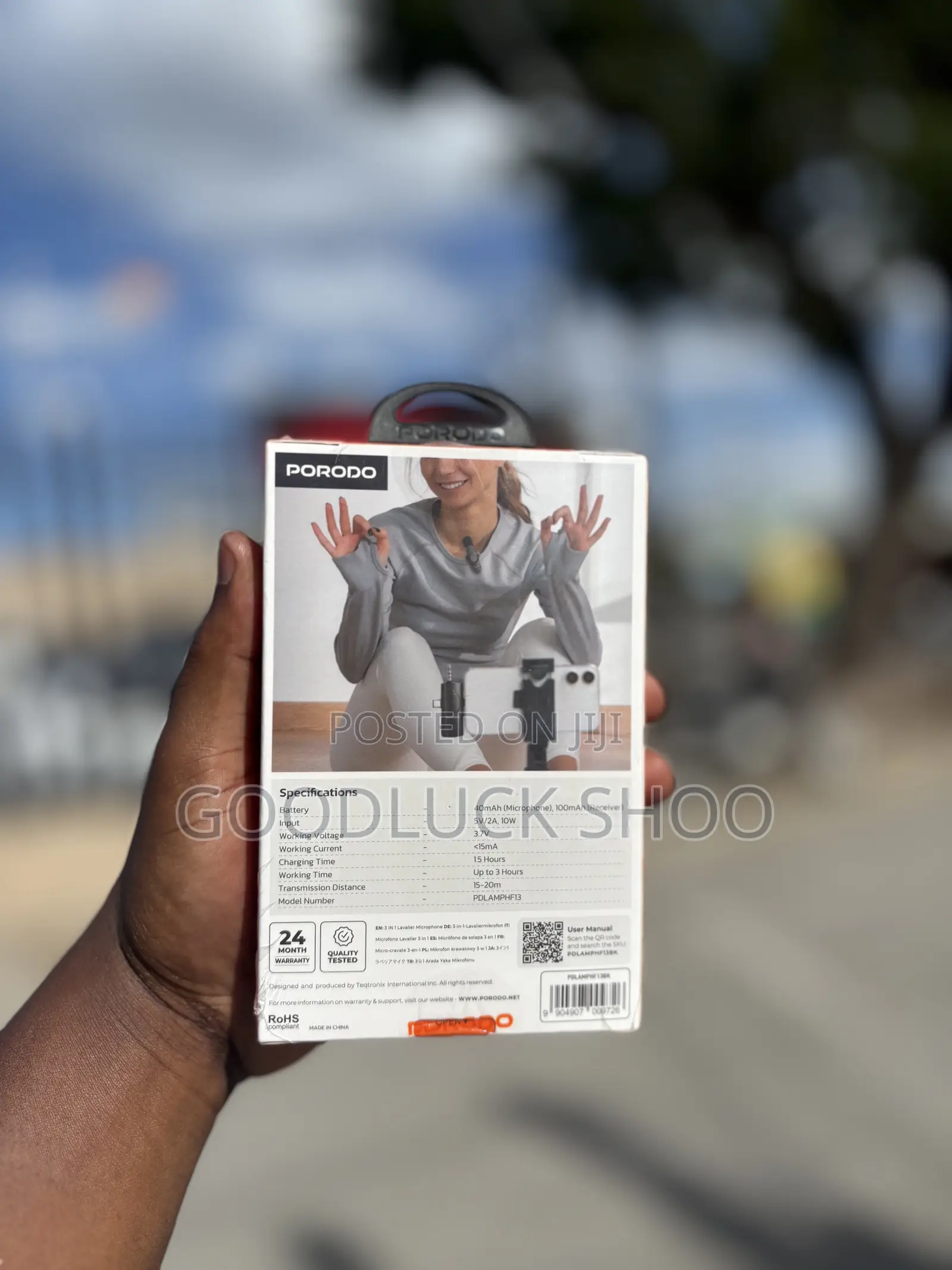 Porodo Audix Elite 3-in-1 Lavalier Microphone