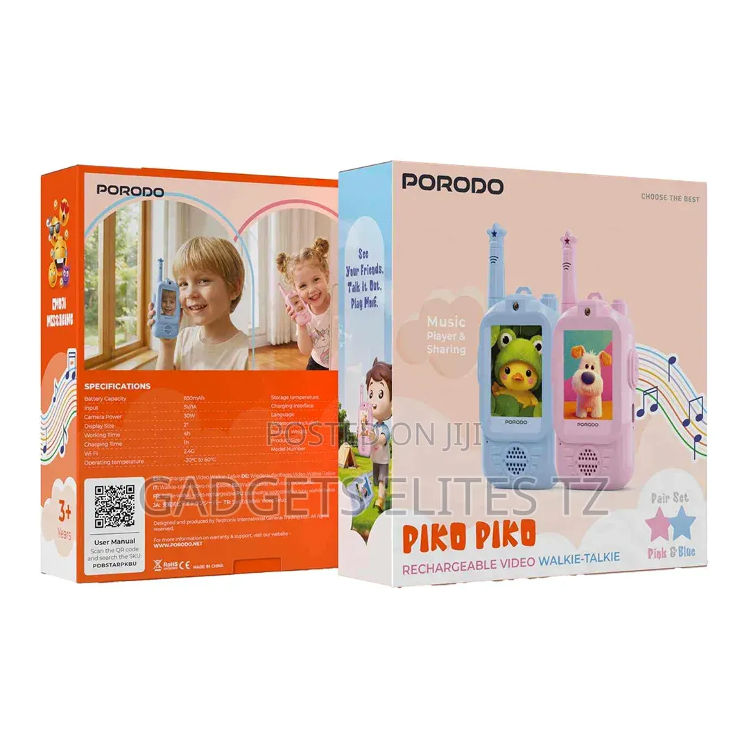 Porodo | Piko Piko Rechargeable Video Walkie Talkie