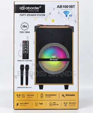 Aborder Speaker Ab1001bt
10 Inch Speaker With 1 Mic