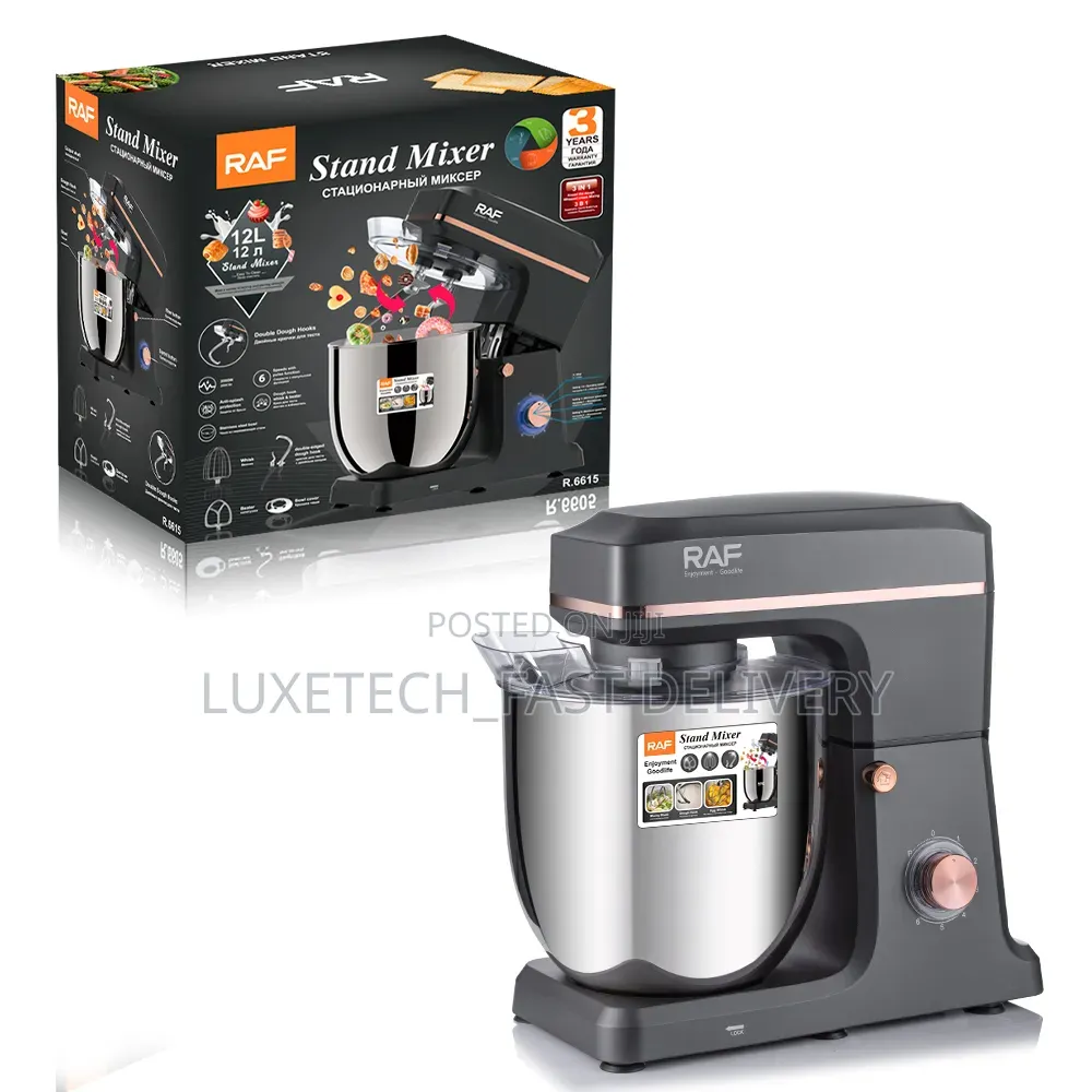 RAF R.6615 2000W Stand Mixer 12 Litres – Heavy Duty Dough Mixer
