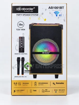 ABORDER Rechargeable SPEAKER
10 Inch Speaker With 1 Mic MODEL AB1001BT