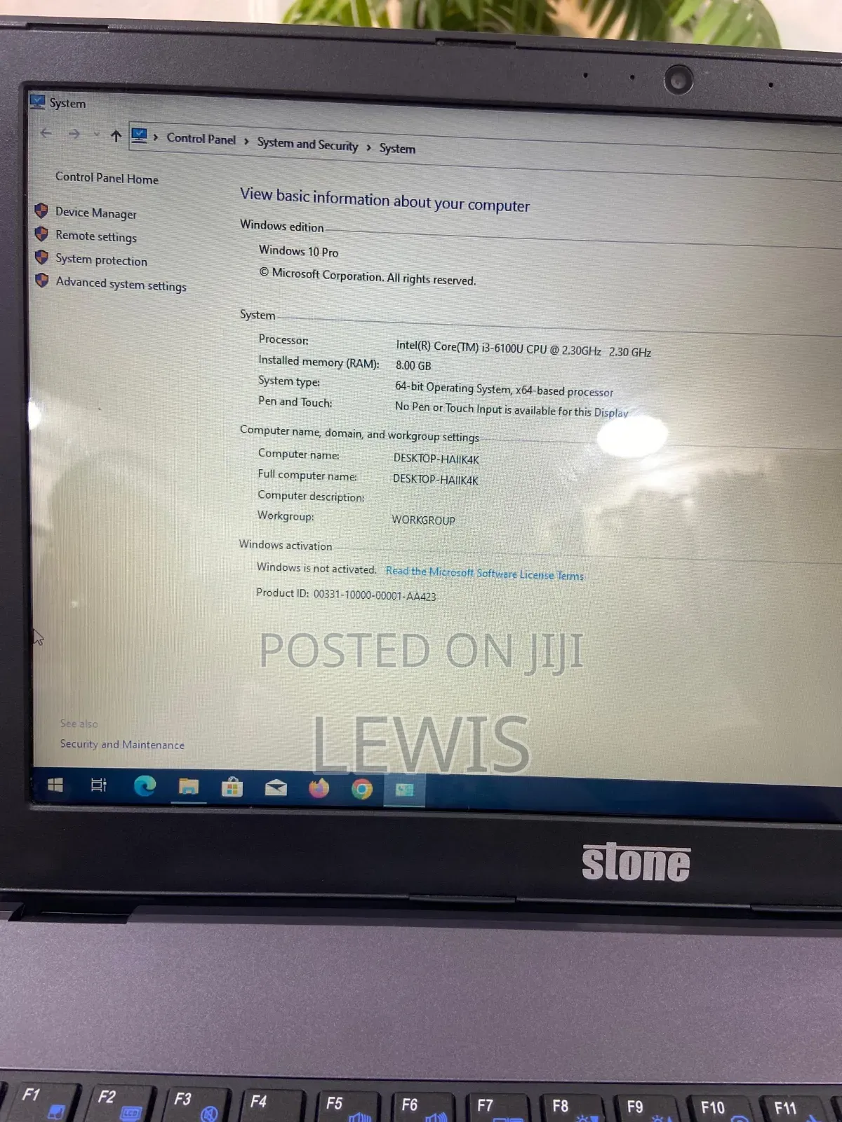 Laptop Stone Stone 8GB Intel Core i3 SSD 128GB