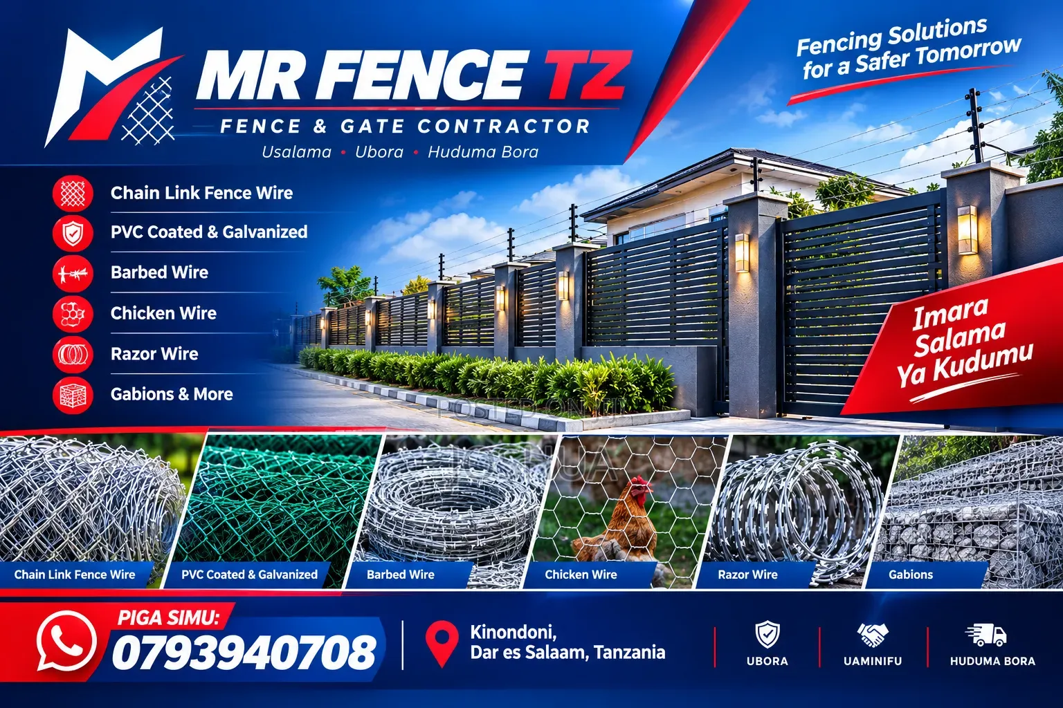 Uzio Fence Wire Fancing Materials Unatoaa Wapi