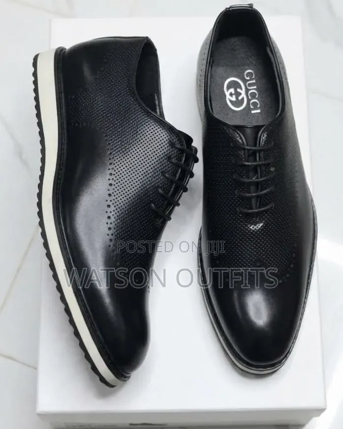 Gucci and Berlutti Multicoloured Design Men's Leather Shoes